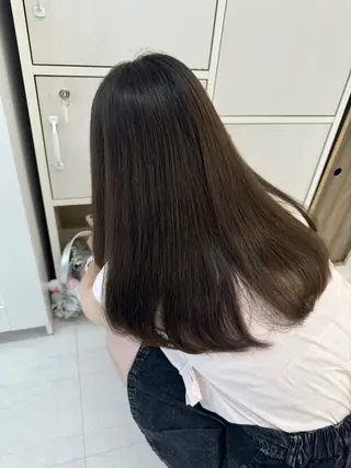 セミロング カラー うる艶ヘア♡韓国好き 透明感　shotaのヘアスタイル