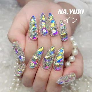 ネイル ロング カラー 🎀 moo～ 🎀のネイルデザイン