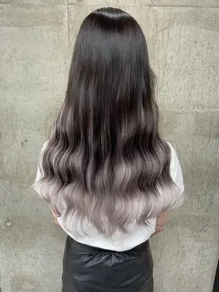 ロング カラー ヘアアレンジ TATSUYA アートディレクターのヘアスタイル