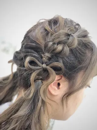 ミディアム ヘアアレンジ これた🧸ヘアメ職人 ♡髪質改善♡カラーのヘアスタイル