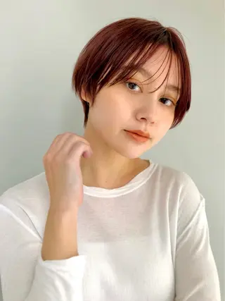 ショート カラー パーマ ANDREY 表参道 ショート×髪質改善のヘアスタイル