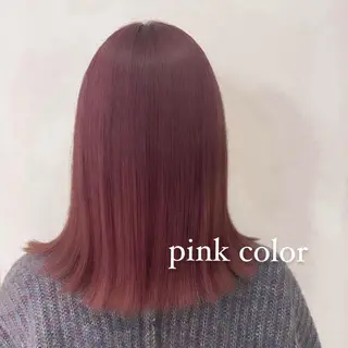 セミロング カラー ボブパーマ 🌷ヨシカワハナコのヘアスタイル