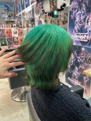 ショート カラー 💖推しカラー💖 オタク美容師✂ゆづきのヘアスタイル