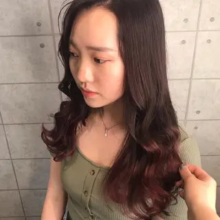 ロング カラー 烏丸韓国ヘア🇰🇷 ayaka🎀のヘアスタイル