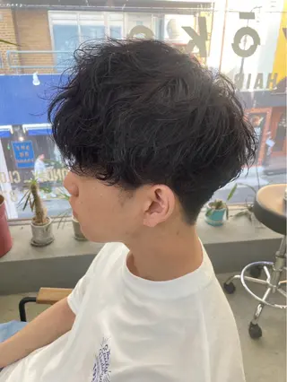 ショート パーマ メンズ メンズ専門サロン wokeのヘアスタイル