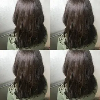 ミディアム カラー 小栗 麻衣のヘアスタイル