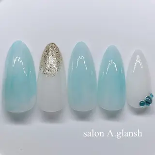 ネイル salon A.glansh所属・肌質改善salon♪ 効果がわかる♪南森町のネイルデザイン