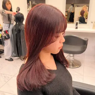 セミロング カラー 💖札幌カラー 指名No.1💖玲奈のヘアスタイル
