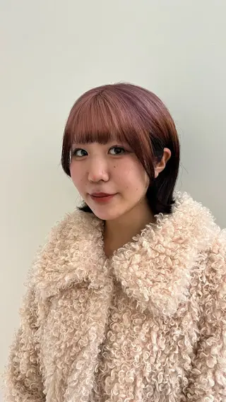 ショート カラー メンズパーマ/ メッシュ📍ユリのヘアスタイル