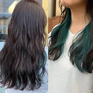 ロング メンズスタイル バレイヤージュ　齋藤のヘアスタイル