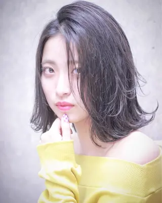 ミディアム 及川 光のヘアスタイル