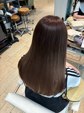 ロング 髪質改善/ブリーチ なしカラー/菊池真稔のヘアスタイル