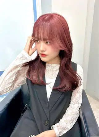 セミロング カラー 💘大人可愛く💘 Natsuki❥❥❥のヘアスタイル