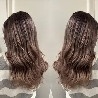 セミロング カラー ヘアアレンジ 🔥ハイトーンカラー ギャルNAOKI🔥のヘアスタイル