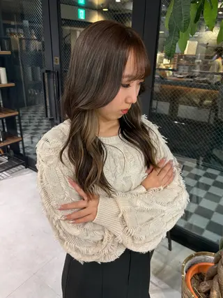 ロング カラー ♡ハイライトカラー shinri♡のヘアスタイル
