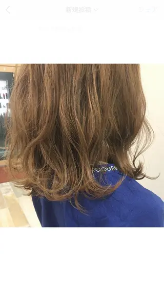 ロング カラー パーマ 代表🎀 ふわモテ愛 され髪🩷yumiのヘアスタイル