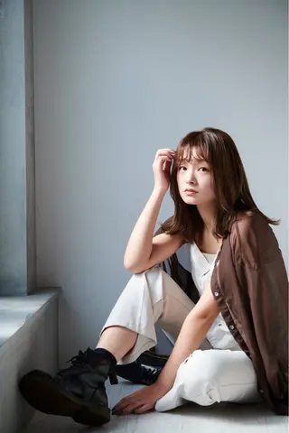 ミディアム メンズ/パーマ /フェード/岡山秀人のヘアスタイル