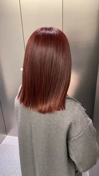 ミディアム 韓国メンズヘア　ミル クティボブ　足立佳代のヘアスタイル