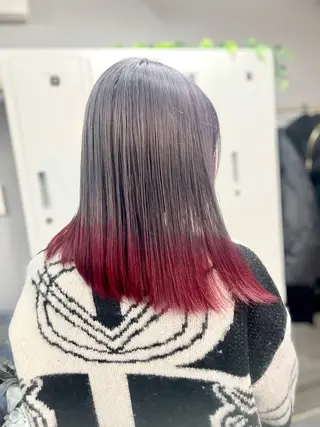 ミディアム ✨艶感/透け感✨Sherry所属・艶髪/ハイトーン Sherryのヘアスタイル