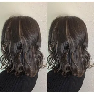 ミディアム 似合わせ/ブリーチ カラー.岡田友仁のヘアスタイル