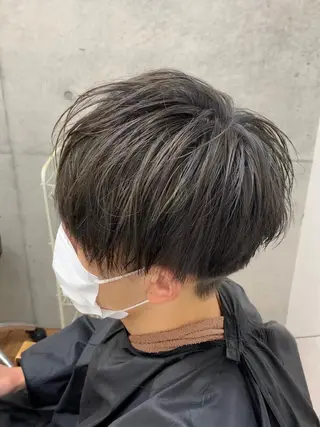 ショート カラー メンズ クセを最大限に活かす メンズパーマ奈良大祐のヘアスタイル