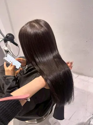 カラー *うる艶カラー🤍 福岡モデル募集🤍のヘアスタイル