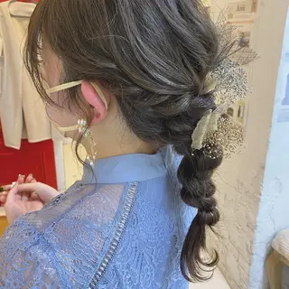 セミロング カラー ヘアアレンジ マツエク・マツパ アイブロウ 透明感カラー🫧ヘア セット🫧松本菜月の眉毛・アイブロウイメージ