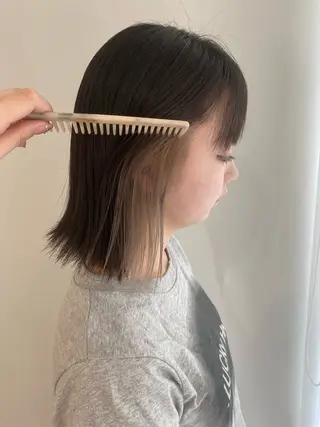 カラー 谷川あかり /ナチュラルパーマのヘアスタイル