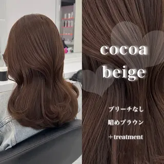 ロング カラー 韓国風艶髪🎀 暖色カラー🤍のヘアスタイル