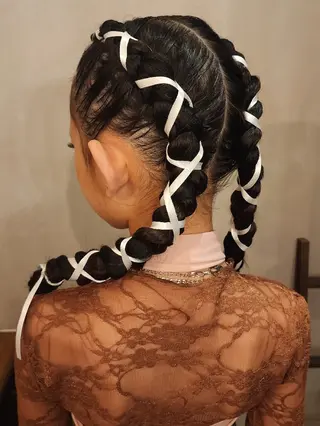 キッズ ヘアアレンジ ESTELA... OHARA のヘアスタイル