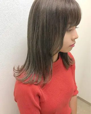 セミロング カラー 🧡色落ちまで2度綺 麗なカラー🧡ヨシキのヘアスタイル