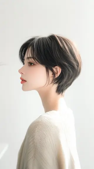 ショート くびれミディアム/似 合わせ/鎌倉/edAのヘアスタイル