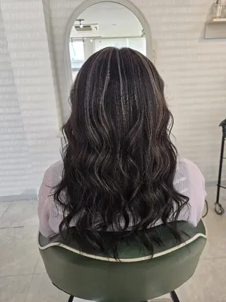 ロング 【ハイライトに自信】 福田 将太のヘアスタイル