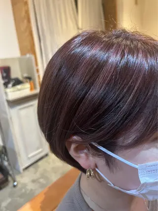 ショート カラー 鏡原 実和のヘアスタイル