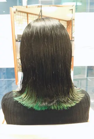 ミディアム カラー へんみ みかのヘアスタイル