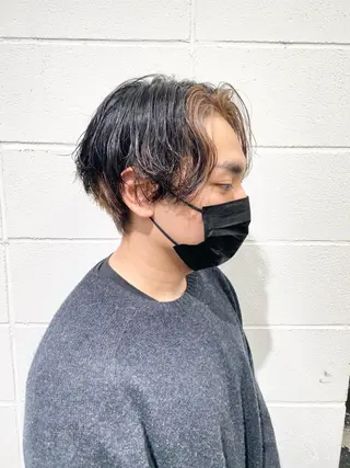 ショート カラー パーマ ヘアアレンジ メンズ ブリーチ　ハイトーン 特化🌈フジタハルキのヘアスタイル