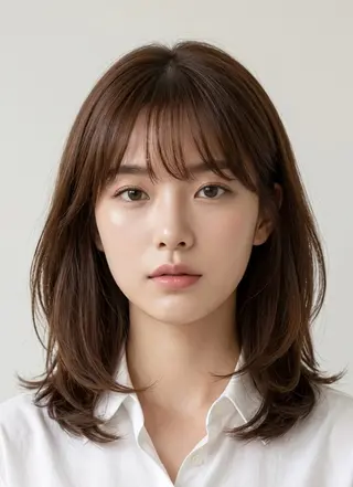 ミディアム ミディアムモデル 募集中/村上廉のヘアスタイル