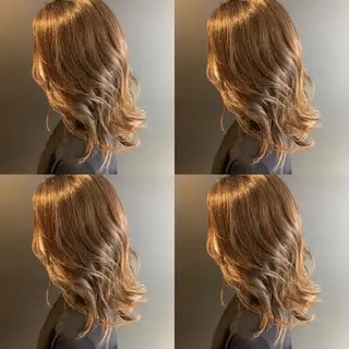 ミディアム カラー ✨縮毛矯正✖︎顔周り レイヤー✨ナカムラのヘアスタイル