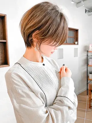 ショート 似合わせカット 迫留由弥のヘアスタイル