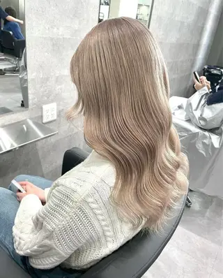 カラー 酸性ストレート 髪質改善のヘアスタイル