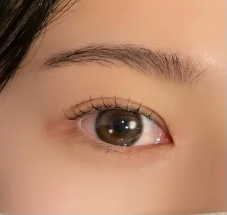 マツエク・マツパ 似合わせまつパ× 透け感カラー/ゆりのヘアスタイル