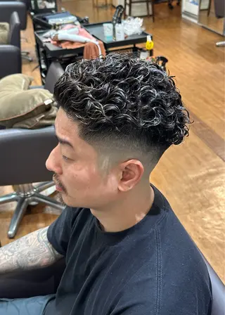 パーマ メンズ 中原 祥太のヘアスタイル