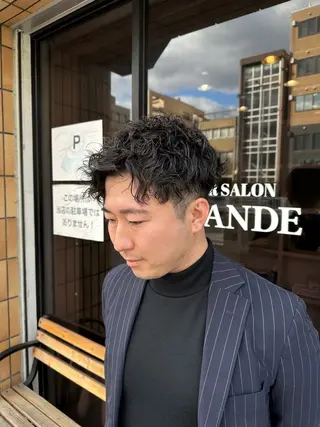 パーマ ヘアアレンジ メンズ ハヤシカズキ/カラー ✂/メンズパーマのヘアスタイル