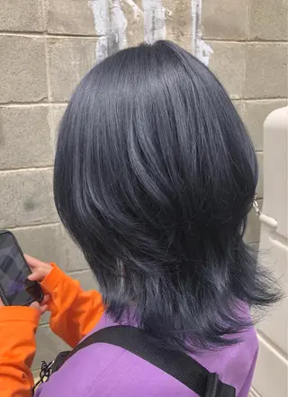 カラー ダブルスキルエクステ /羽エクステ白石宇由のヘアスタイル