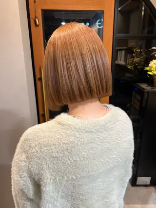 ショート カラー 神戸ボブ✂️ ioe三宮/田 伸佳のヘアスタイル