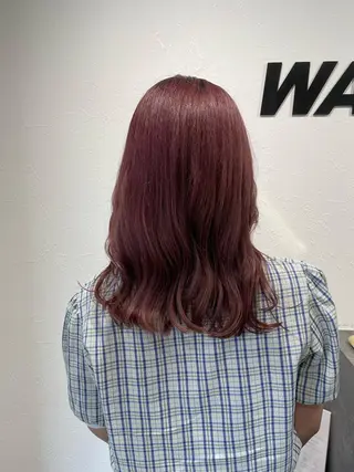 セミロング カラー shiho .のヘアスタイル