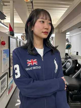 セミロング レイヤー・ボブカット ／もえまる🌻のヘアスタイル