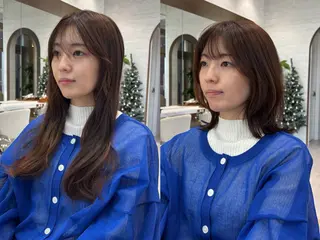 ミディアム 💖ボブ/縮毛矯正 顔周りレイヤー/ユイのヘアスタイル