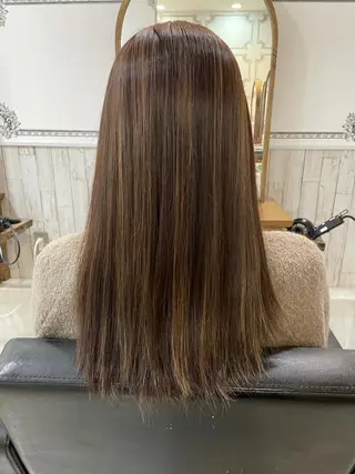 ミディアム カラー 岡本 健秀のヘアスタイル