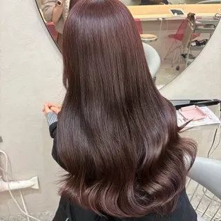 ロング カラー Rio🎀ブリーチ なし透明感♡顔周り♡のヘアスタイル